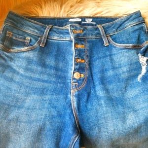 Rockstar highrise super skinny button front